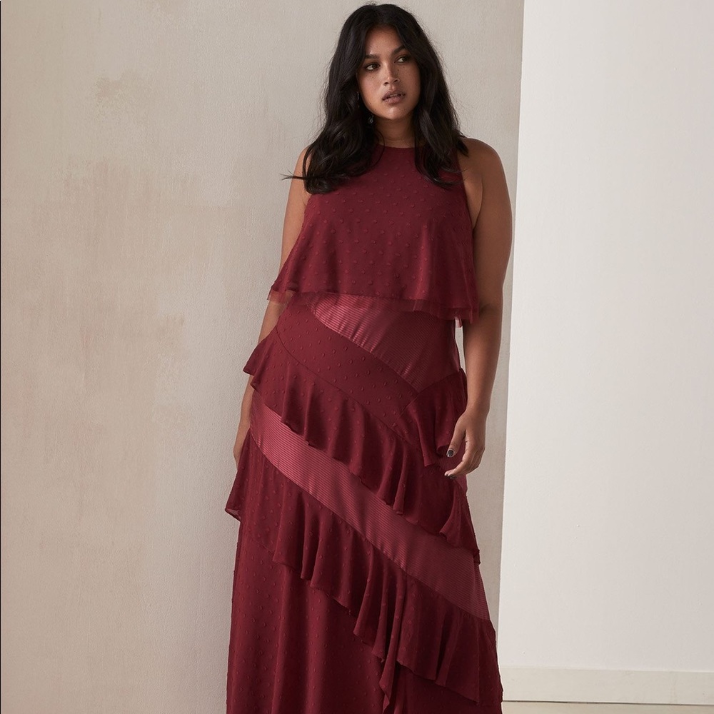 Ruffled Tiered Glam Gown